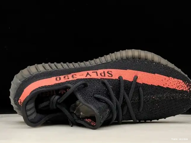 hype BY9612 Boost Yeezy 350 Adidas V2 Black Core Red 0325